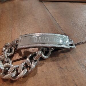 Speidel Silver ID Bracelet